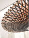 GOOD&MOJO Plafonniere Kalimantan - Bamboe Zwart - Ø87cm - Modern