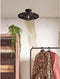 GOOD&MOJO Plafonniere Zanzibar - Rotan Zwart - Ø40cm - Modern