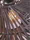 GOOD&MOJO Plafonniere Zanzibar - Rotan Zwart - Ø40cm - Modern