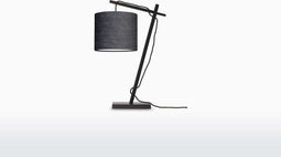 GOOD&MOJO Tafellamp Andes - Bamboe Zwart/Donkergrijs - 30x18x46cm - Scandinavisch,Bohemian