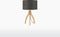 GOOD&MOJO Tafellamp Annapurna - Donkergrijs/Bamboe - Ø36cm - Scandinavisch,Bohemian