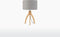 GOOD&MOJO Tafellamp Annapurna - Lichtgrijs/Bamboe - Ø36cm - Scandinavisch,Bohemian