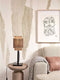 GOOD&MOJO Tafellamp Bhutan - Bamboe/Zwart - 22x22x45cm -
