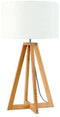 GOOD&MOJO Tafellamp Everest - Zwart/Bamboe - Ø32cm - Scandinavisch,Bohemian