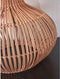 GOOD&MOJO Tafellamp Kalahari - Lichtgrijs/Rotan - Ø47cm - Modern