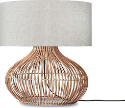 GOOD&MOJO Tafellamp Kalahari - Naturel/Rotan - Ø47cm - Modern