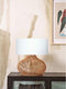 GOOD&MOJO Tafellamp Kalahari - Wit/Rotan - Ø47cm - Modern