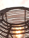 GOOD&MOJO Tafellamp Tanami - Rotan/Bamboe Zwart - Ø25cm - Modern