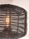 GOOD&MOJO Tafellamp Tanami - Rotan/Bamboe Zwart - Ø25cm - Modern