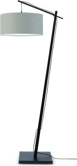 GOOD&MOJO Vloerlamp Andes - Zwart/Taupe - 72x47x176cm - Scandinavisch,Bohemian - Staande lampen voor Woonkamer - Slaapkamer