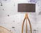 GOOD&MOJO Vloerlamp Annapurna - Zwart/Bamboe - Ø60cm - Scandinavisch,Bohemian - Staande lampen voor Woonkamer - Slaapkamer