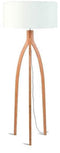 GOOD&MOJO Vloerlamp Annapurna - Zwart/Bamboe - Ø60cm - Scandinavisch,Bohemian - Staande lampen voor Woonkamer - Slaapkamer