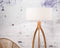 GOOD&MOJO Vloerlamp Annapurna - Zwart/Bamboe - Ø60cm - Scandinavisch,Bohemian - Staande lampen voor Woonkamer - Slaapkamer