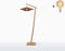 GOOD&MOJO Vloerlamp Bali - Bamboe/Zwart - 80x60x176cm - Scandinavisch,Bohemian - Staande lampen voor Woonkamer - Slaapkamer
