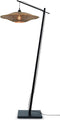 GOOD&MOJO Vloerlamp Bali - Zwart - 80x60x176cm - Scandinavisch,Bohemian - Staande lampen voor Woonkamer - Slaapkamer