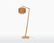 GOOD&MOJO Vloerlamp Bhutan - Bamboe/Zwart - 55x31x150cm - - Staande lampen voor Woonkamer - Slaapkamer