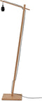 GOOD&MOJO Vloerlamp Bhutan - Bamboe/Zwart - 55x31x150cm - - Staande lampen voor Woonkamer - Slaapkamer