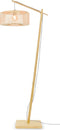 GOOD&MOJO Vloerlamp Bromo - Bamboe - 68x40x176cm - Scandinavisch,Bohemian - Staande lampen voor Woonkamer - Slaapkamer