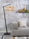 GOOD&MOJO Vloerlamp Bromo - Bamboe Zwart/Naturel - 68x40x176cm - Scandinavisch,Bohemian - Staande lampen voor Woonkamer - Slaapkamer