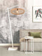 GOOD&MOJO Vloerlamp Cango - Bamboe Wit/Naturel - 36x60x176cm - - Staande lampen voor Woonkamer - Slaapkamer