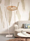 GOOD&MOJO Vloerlamp Cango - Bamboe Wit/Naturel - 36x60x176cm - - Staande lampen voor Woonkamer - Slaapkamer
