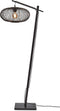 GOOD&MOJO Vloerlamp Cango - Bamboe Zwart/Zwart - 62x40x150cm - - Staande lampen voor Woonkamer - Slaapkamer
