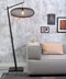 GOOD&MOJO Vloerlamp Cango - Bamboe Zwart/Zwart - 80x60x176cm - Scandinavisch,Bohemian - Staande lampen voor Woonkamer - Slaapkamer