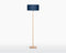 GOOD&MOJO Vloerlamp Fuji - Blauw/Bamboe - Ø47cm - Scandinavisch,Bohemian - Staande lampen voor Woonkamer - Slaapkamer