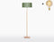 GOOD&MOJO Vloerlamp Fuji - Blauw/Bamboe - Ø47cm - Scandinavisch,Bohemian - Staande lampen voor Woonkamer - Slaapkamer