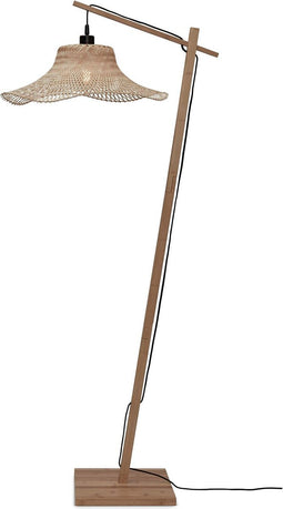GOOD&MOJO Vloerlamp Ibiza - Bamboe - 77x50x150cm - - Staande lampen voor Woonkamer - Slaapkamer