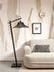 GOOD&MOJO Vloerlamp Ibiza - Bamboe Zwart - 77x50x150cm - - Staande lampen voor Woonkamer - Slaapkamer