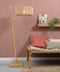 GOOD&MOJO Vloerlamp Iguazu - Bamboe/Jute - 73x50x176cm - Scandinavisch,Bohemian - Staande lampen voor Woonkamer - Slaapkamer