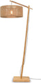 GOOD&MOJO Vloerlamp Iguazu - Bamboe/Jute - 73x50x176cm - Scandinavisch,Bohemian - Staande lampen voor Woonkamer - Slaapkamer