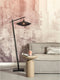GOOD&MOJO Vloerlamp Iguazu - Bamboe/Jute Zwart - 62x40x150cm - - Staande lampen voor Woonkamer - Slaapkamer