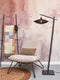 GOOD&MOJO Vloerlamp Iguazu - Bamboe/Jute Zwart - 62x40x150cm - - Staande lampen voor Woonkamer - Slaapkamer