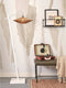 GOOD&MOJO Vloerlamp Iguazu - Bamboe Wit/Jute - 62x40x150cm - - Staande lampen voor Woonkamer - Slaapkamer