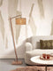 GOOD&MOJO Vloerlamp Java - Bamboe - 58x32x150cm - Modern - Staande lampen voor Woonkamer - Slaapkamer