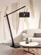 GOOD&MOJO Vloerlamp Java - Bamboe Zwart - 175x50x207cm - Modern - Staande lampen voor Woonkamer - Slaapkamer