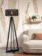 GOOD&MOJO Vloerlamp Java - Bamboe Zwart - 50x50x145cm - - Staande lampen voor Woonkamer - Slaapkamer