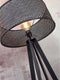 GOOD&MOJO Vloerlamp Java - Bamboe Zwart - 50x50x145cm - - Staande lampen voor Woonkamer - Slaapkamer