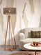 GOOD&MOJO Vloerlamp Java - Bamboe/Zwart - 50x50x145cm - - Staande lampen voor Woonkamer - Slaapkamer