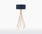 GOOD&MOJO Vloerlamp Kilimanjaro - Blauw/Bamboe - Ø60cm - Scandinavisch,Bohemian - Staande lampen voor Woonkamer - Slaapkamer