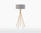 GOOD&MOJO Vloerlamp Kilimanjaro - Lichtgrijs/Bamboe - Ø60cm - Scandinavisch,Bohemian - Staande lampen voor Woonkamer - Slaapkamer