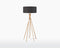 GOOD&MOJO Vloerlamp Kilimanjaro - Wit/Bamboe - Ø60cm - Scandinavisch,Bohemian - Staande lampen voor Woonkamer - Slaapkamer