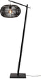 GOOD&MOJO Vloerlamp Madeira - Bamboe/Rotan Zwart - 74x48x176cm - Modern - Staande lampen voor Woonkamer - Slaapkamer