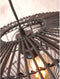 GOOD&MOJO Vloerlamp Madeira - Bamboe/Rotan Zwart - 74x48x176cm - Modern - Staande lampen voor Woonkamer - Slaapkamer