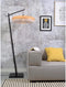 GOOD&MOJO Vloerlamp Palawan - Bamboe Zwart/Naturel - Ø77cm - Scandinavisch,Bohemian - Staande lampen voor Woonkamer - Slaapkamer