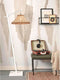 GOOD&MOJO Vloerlamp Tahiti - Bamboe Wit/Naturel - 65x45x150cm - Modern - Staande lampen voor Woonkamer - Slaapkamer