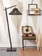 GOOD&MOJO Vloerlamp Tahiti - Bamboe Zwart - 65x45x150cm - Modern - Staande lampen voor Woonkamer - Slaapkamer