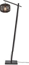 GOOD&MOJO Vloerlamp Tanami - Bamboe/Rotan Zwart - 55x30x150cm - Modern - Staande lampen voor Woonkamer - Slaapkamer
